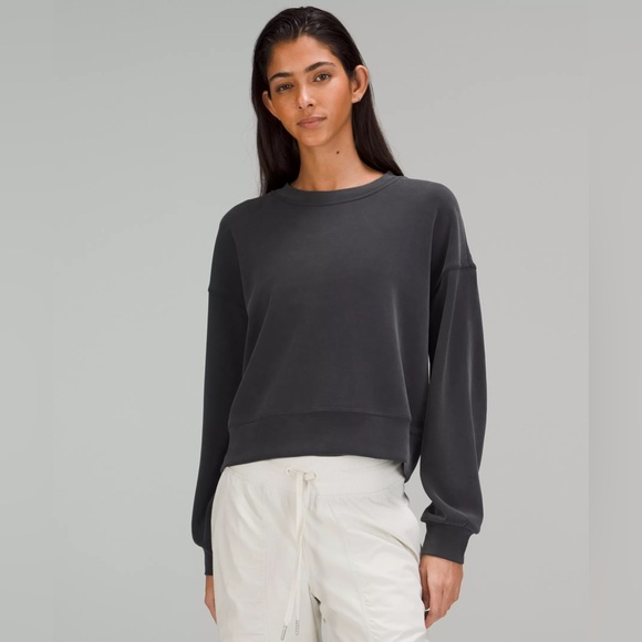 Lululemon Brushed Softstream Cropped Crewneck - Picture 1 of 4